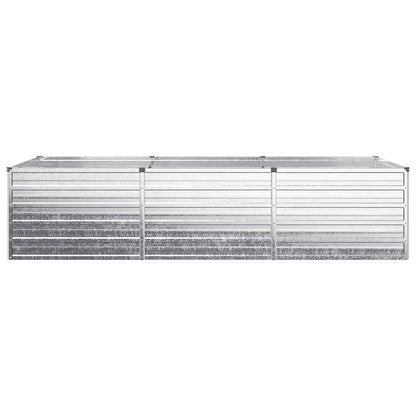 vidaXL Raised Garden Bed Silver 240 x 80 x 55 cm galvanized 3