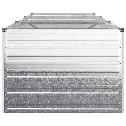 vidaXL Raised Garden Bed Silver 240 x 80 x 55 cm galvanized 4