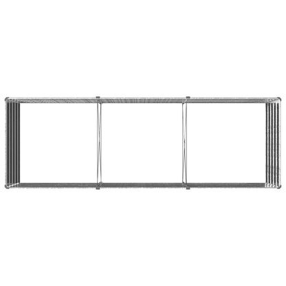 vidaXL Raised Garden Bed Silver 240 x 80 x 55 cm galvanized 5