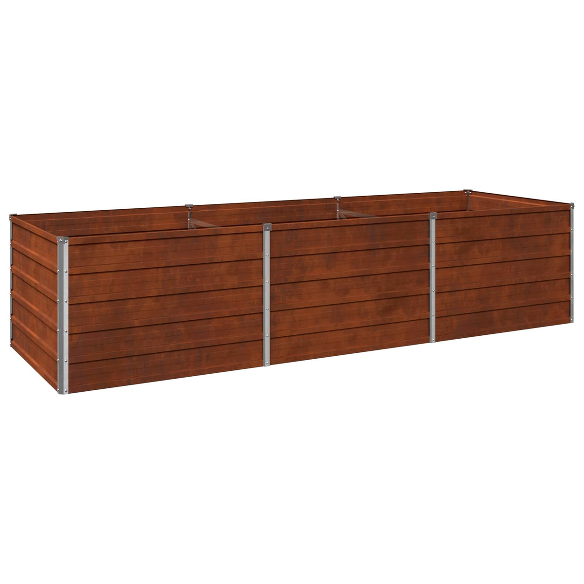 vidaXL Raised Garden Bed Rusty 240 x 80 x 55 cm corton 2
