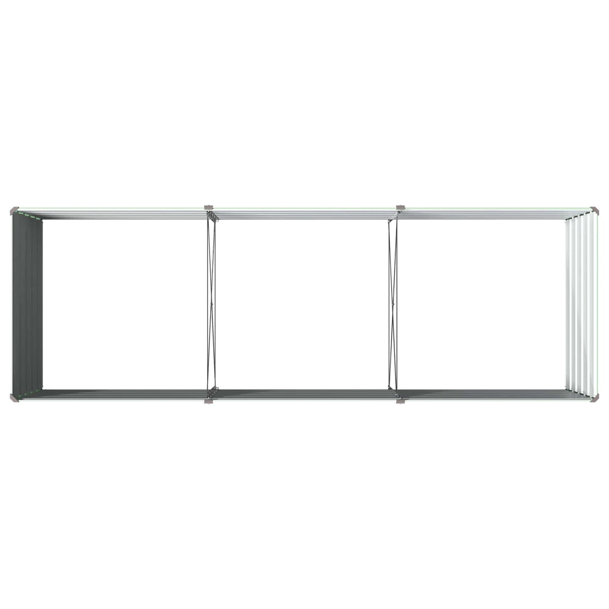 vidaXL Raised Garden Bed Pastel Green 242 x 80 x 55 cm 5