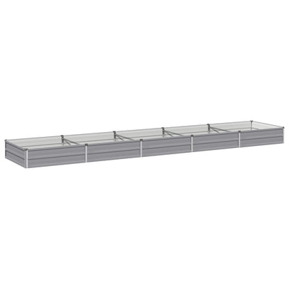 vidaXL Raised Garden Bed Grey 400 x 80 x 24 cm cold-rolled steel 2