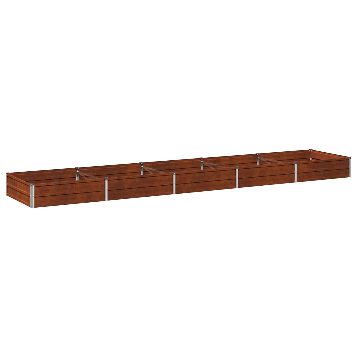 vidaXL Raised Garden Bed Rusty 400 x 80 x 24 cm corton 2