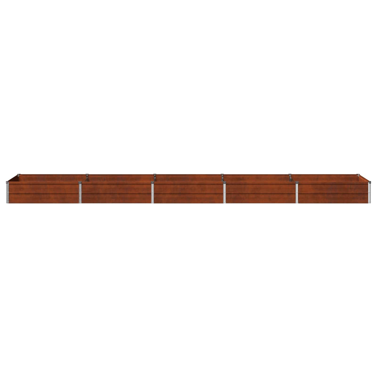 vidaXL Raised Garden Bed Rusty 400 x 80 x 24 cm corton 4