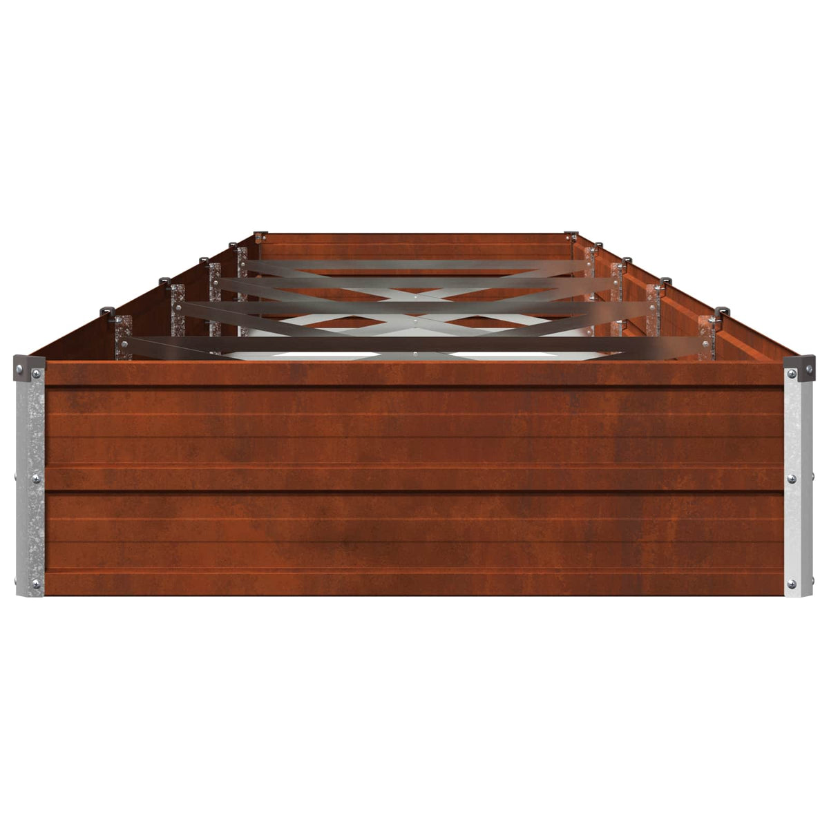 vidaXL Raised Garden Bed Rusty 400 x 80 x 24 cm corton 5