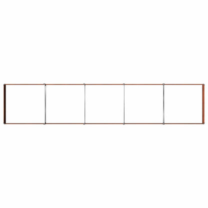 vidaXL Raised Garden Bed Rusty 400 x 80 x 24 cm corton 6