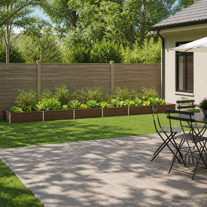 vidaXL Raised Garden Bed 480 x 80 x 24 cm Galvanised Steel