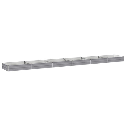 vidaXL Raised Garden Bed Grey 600 x 80 x 24 cm cold-rolled steel 2