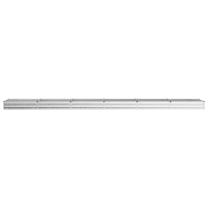 vidaXL Raised Garden Bed Silver 600 x 80 x 24 cm galvanized 3
