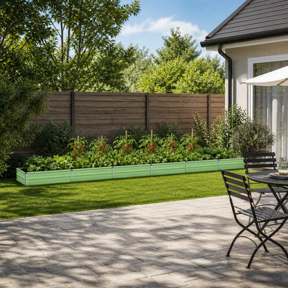 vidaXL Raised Garden Bed Pastel Green 600 x 80 x 24 cm 1