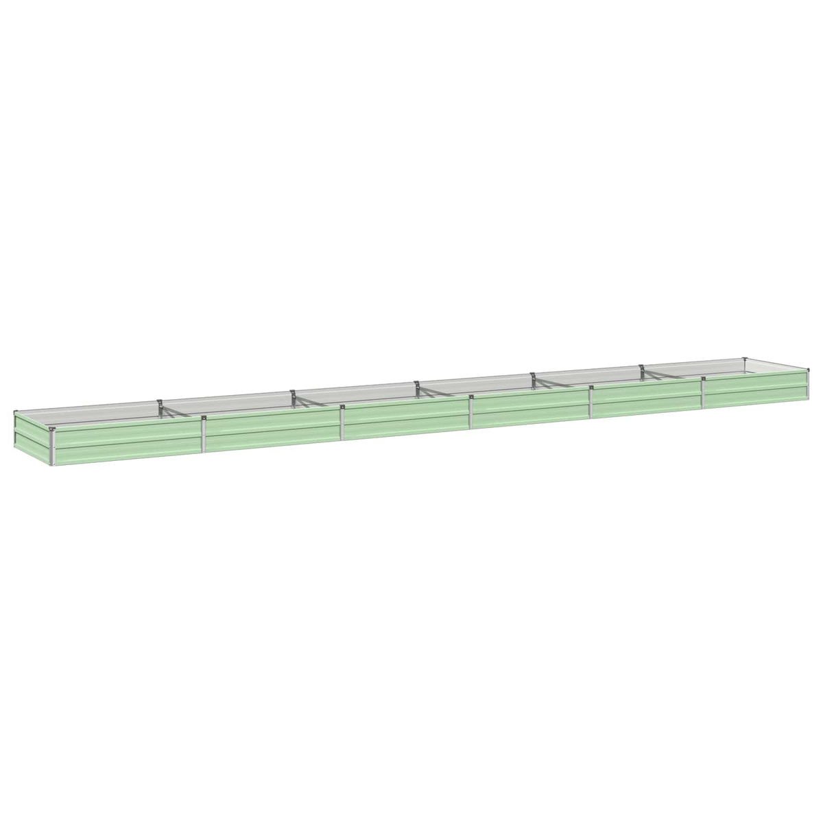 vidaXL Raised Garden Bed Pastel Green 600 x 80 x 24 cm 2