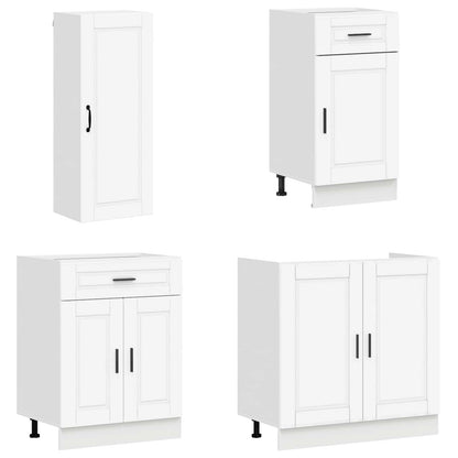 Kitchen Unit PORTO 8 pcs Engineered Wood White 100 cm
