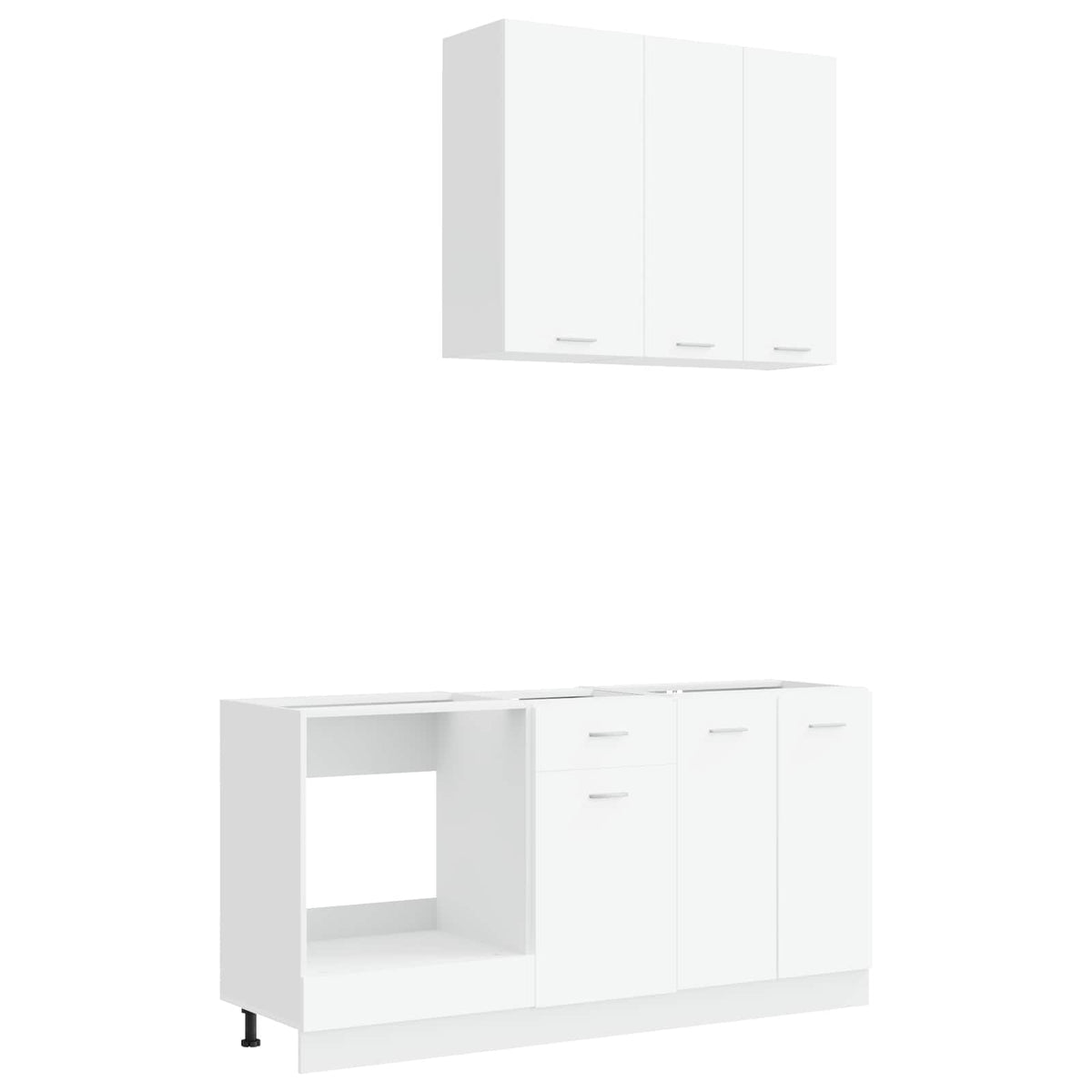 Kitchen Unit LYON 5 pcs Engineered Wood White 80 cm