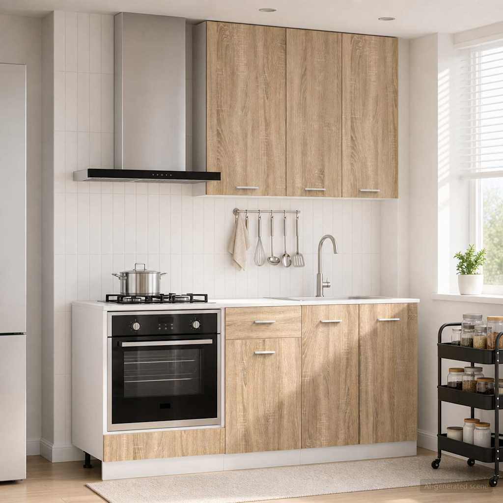 Kitchen Unit LYON 5 pcs Engineered Wood Sonoma oak 80 cm