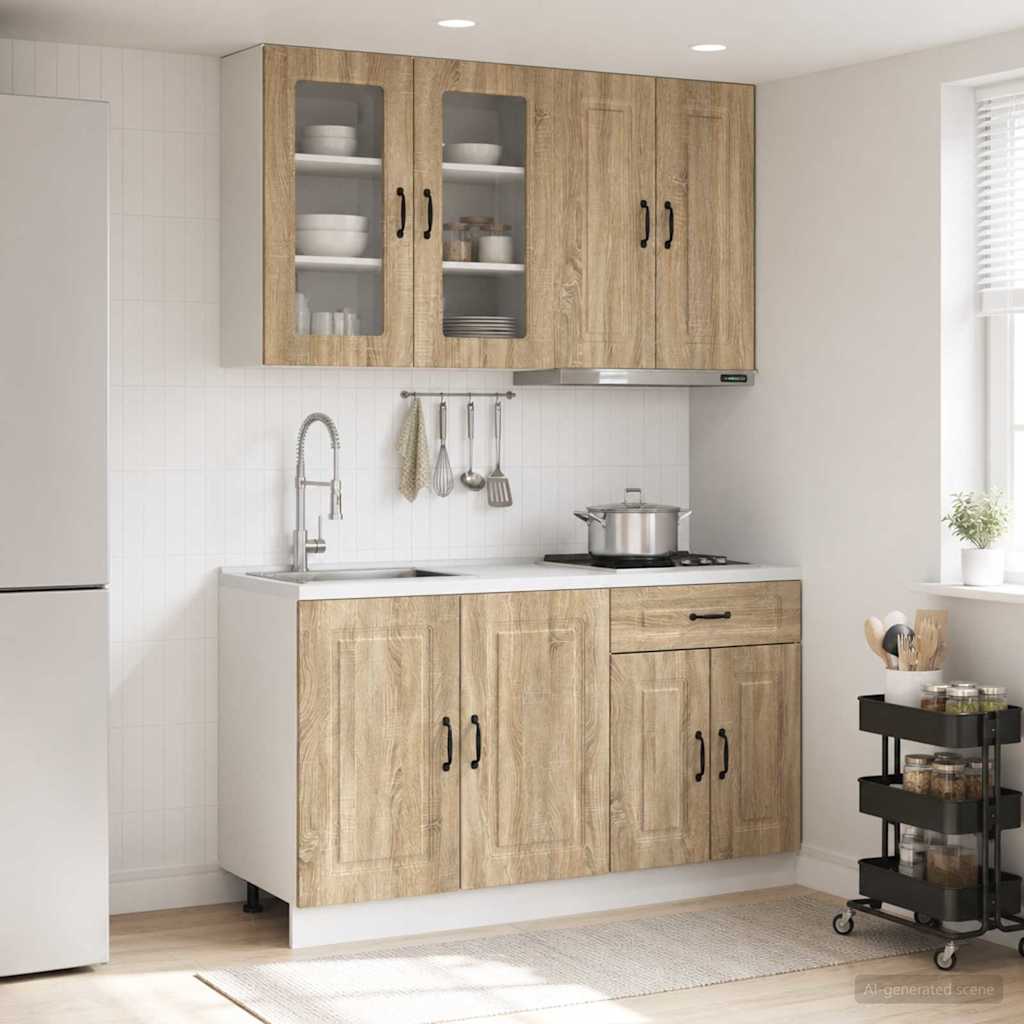 Kitchen Unit KALMAR 4 pcs Engineered Wood Sonoma oak 80 cm