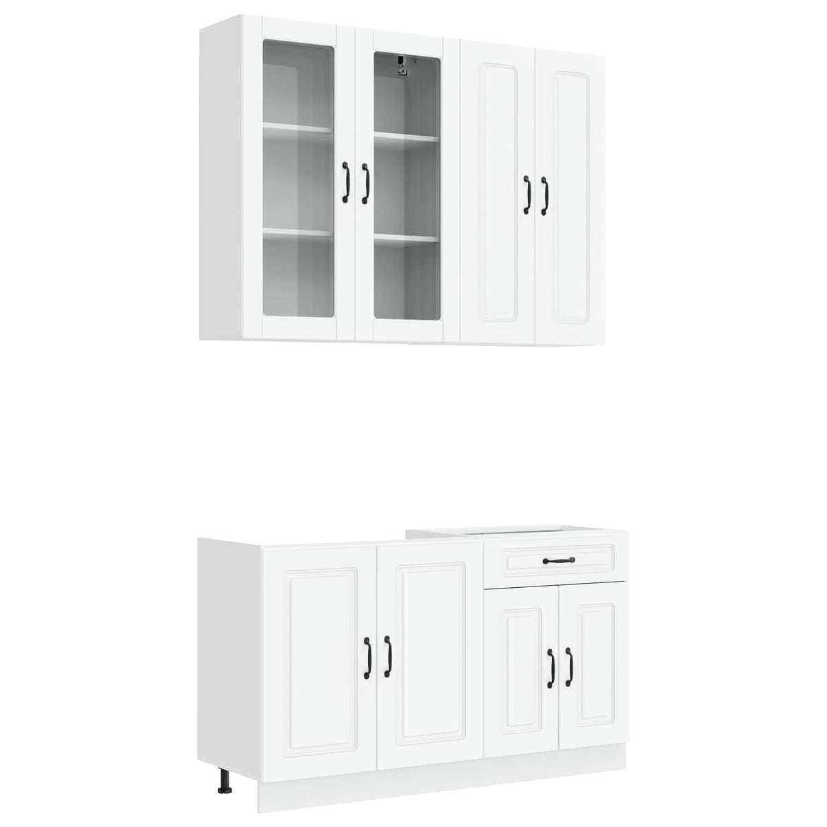 Kitchen Unit KALMAR 4 pcs Engineered Wood White 100 cm