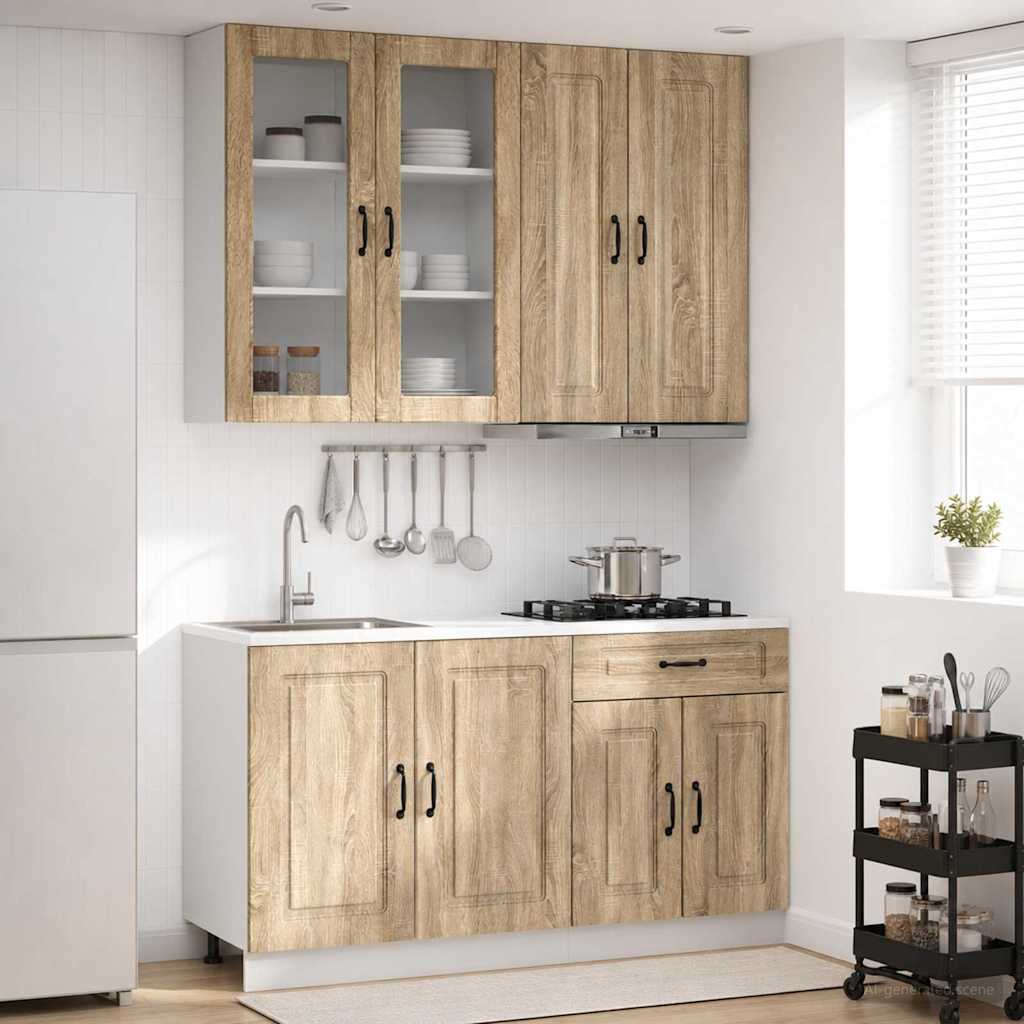 Kitchen Unit KALMAR 4 pcs Engineered Wood Sonoma oak 100 cm