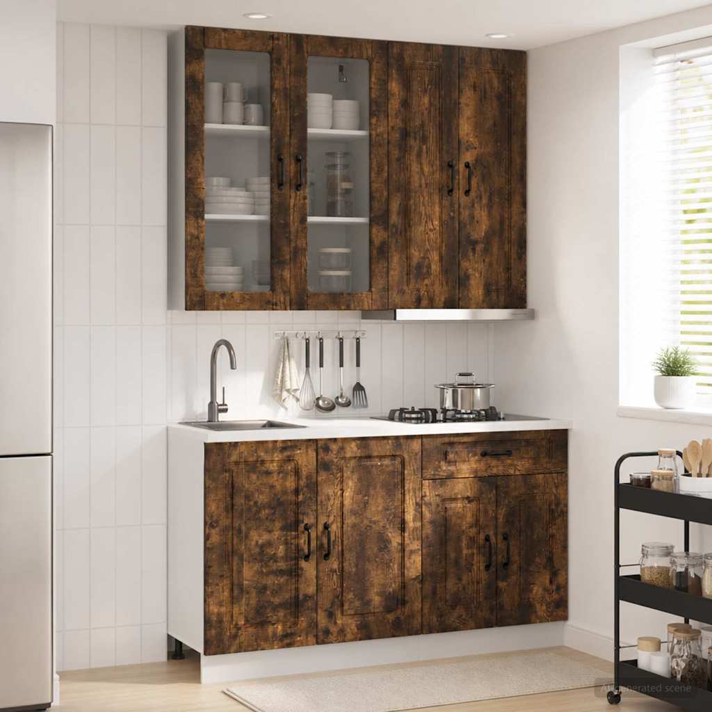 Kitchen Unit KALMAR 4 pcs Engineered Wood Smoked oak 100 cm