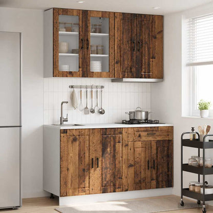 Kitchen Unit PORTO 4 pcs Engineered Wood Old wood 80 cm