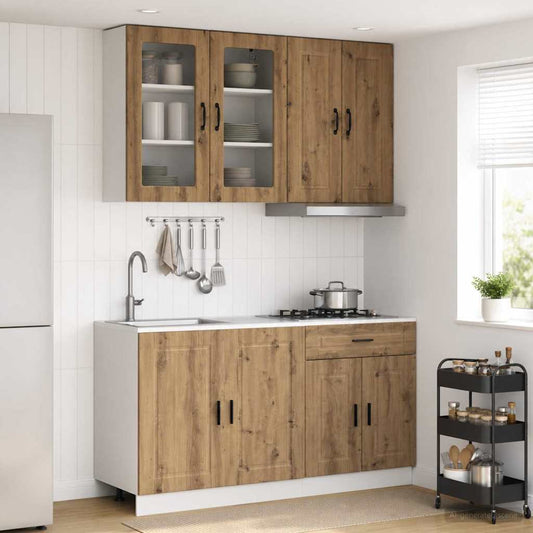 Kitchen Unit PORTO 4 pcs Engineered Wood Artisan oak 80 cm
