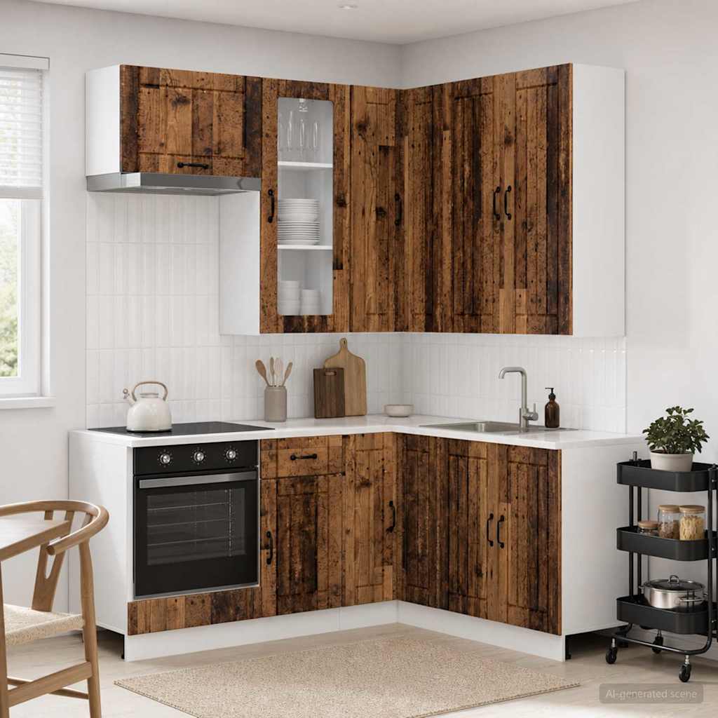 Kitchen Unit LUCCA 8 pcs Engineered Wood Old wood 100 cm