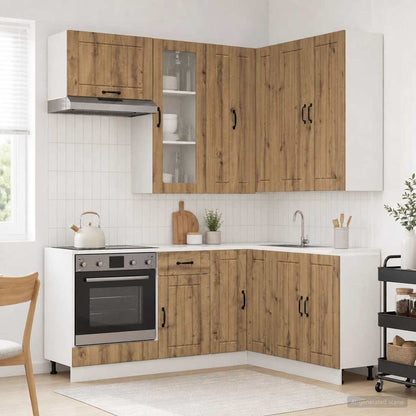 Kitchen Unit LUCCA 8 pcs Engineered Wood Artisan oak 100 cm