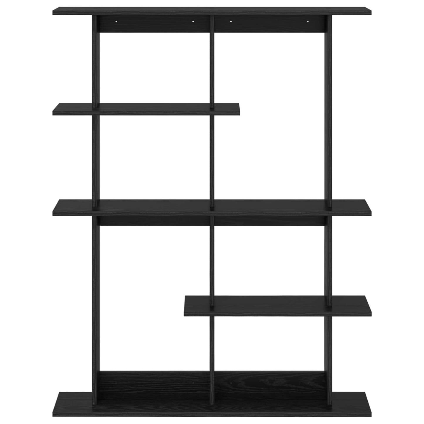 vidaXL Wall Shelf Black Oak 102 x 20 x 130 cm Engineered Wood 4