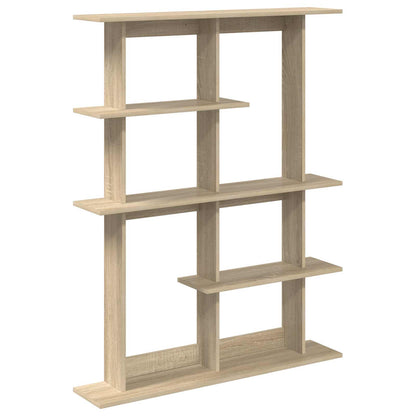 vidaXL Wall Shelf Sonoma Oak 102 x 20 x 130 cm Engineered Wood 2