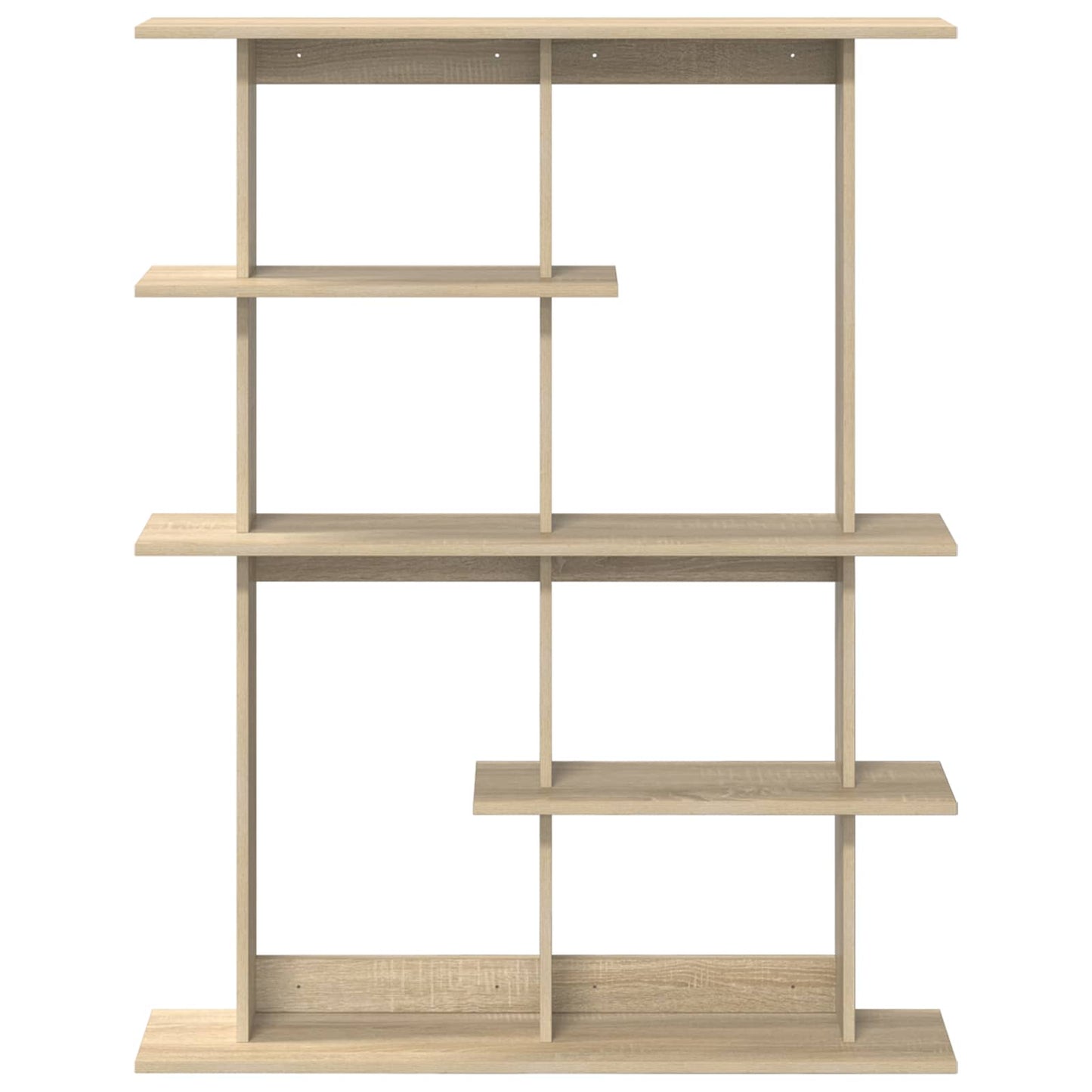 vidaXL Wall Shelf Sonoma Oak 102 x 20 x 130 cm Engineered Wood 4