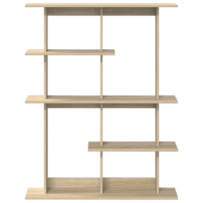 vidaXL Wall Shelf Sonoma Oak 102 x 20 x 130 cm Engineered Wood 4