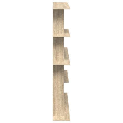 vidaXL Wall Shelf Sonoma Oak 102 x 20 x 130 cm Engineered Wood 5