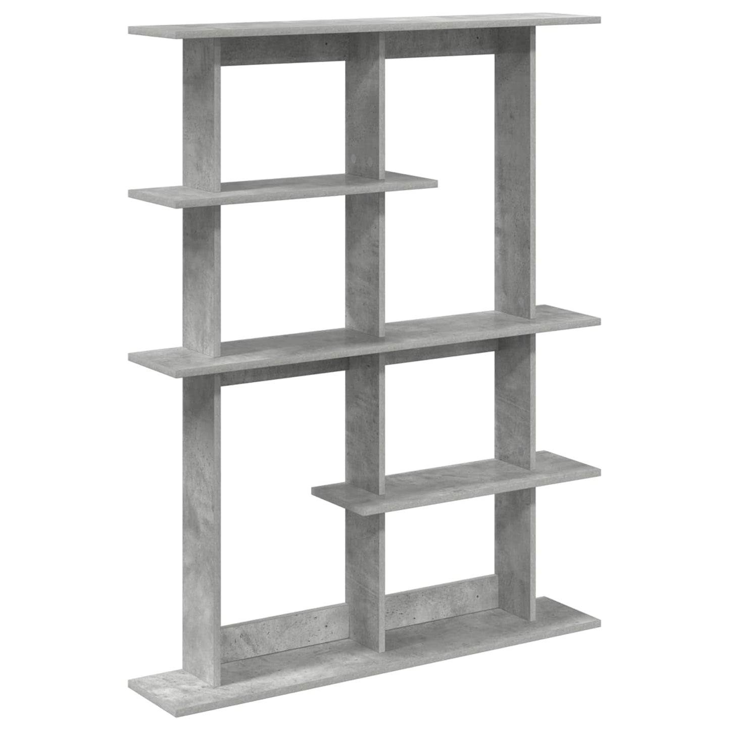 vidaXL Wall Shelf Concrete Grey 102 x 20 x 130 cm Engineered Wood 2