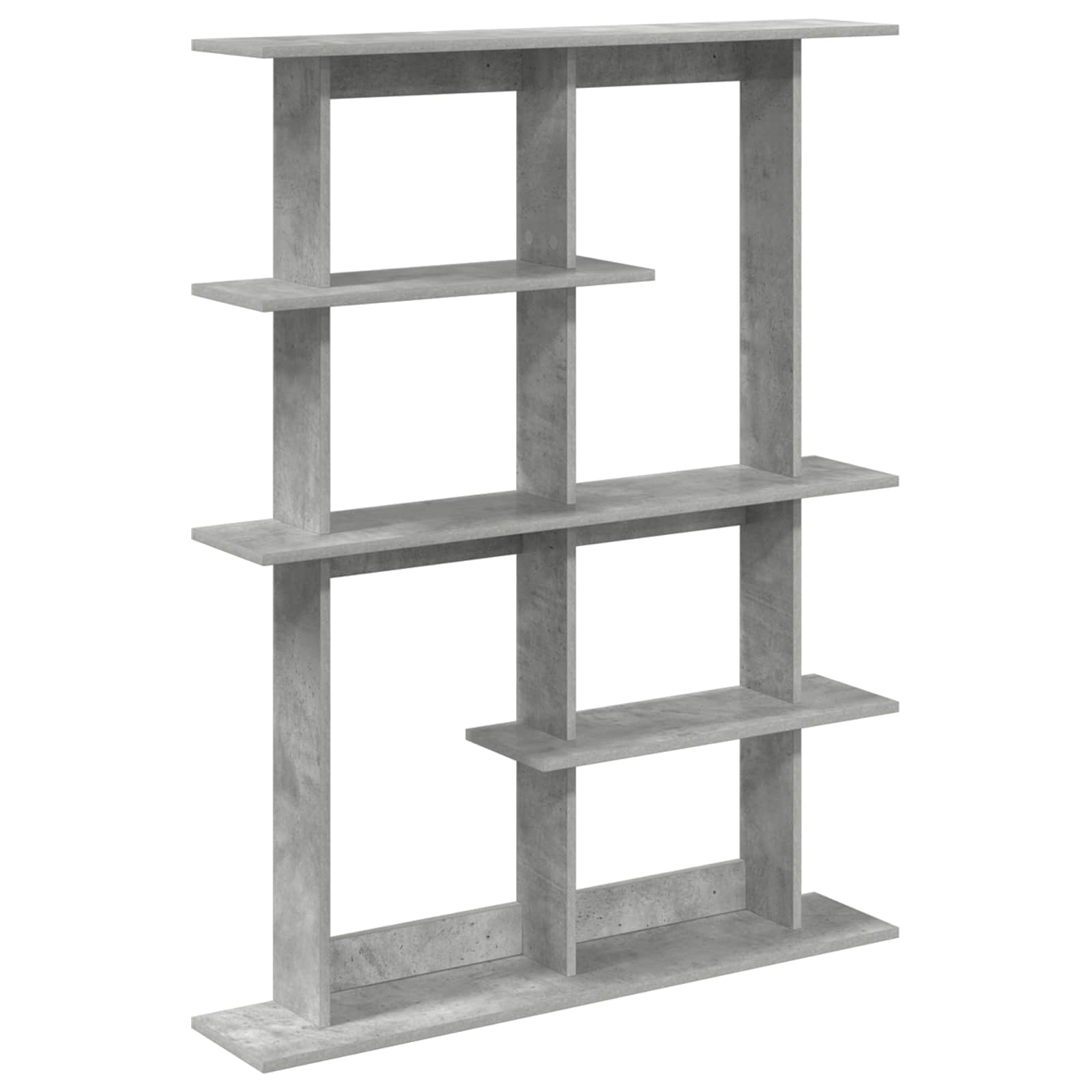 vidaXL Wall Shelf Concrete Grey 102 x 20 x 130 cm Engineered Wood 2