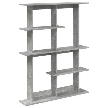 vidaXL Wall Shelf Concrete Grey 102 x 20 x 130 cm Engineered Wood 2