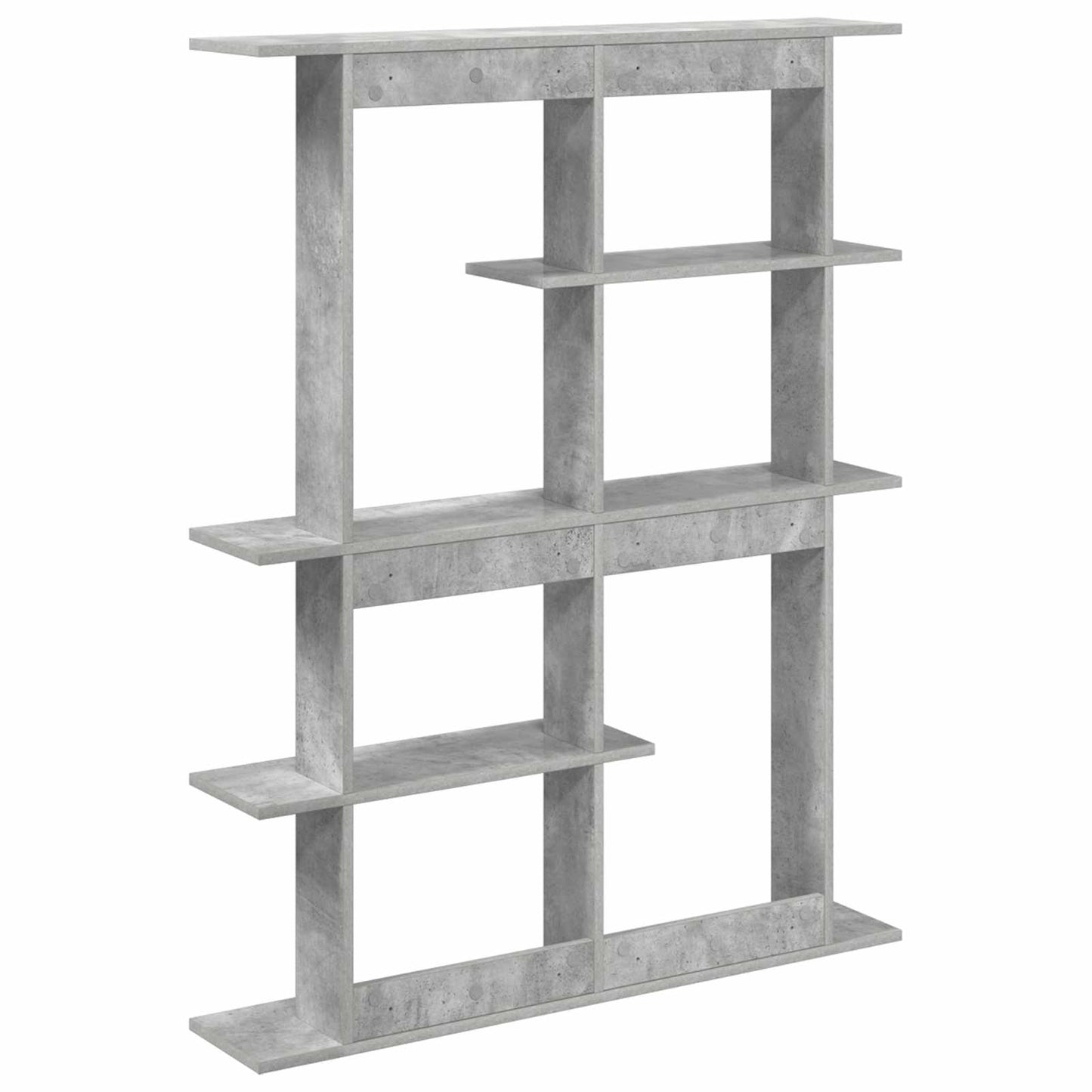 vidaXL Wall Shelf Concrete Grey 102 x 20 x 130 cm Engineered Wood 6