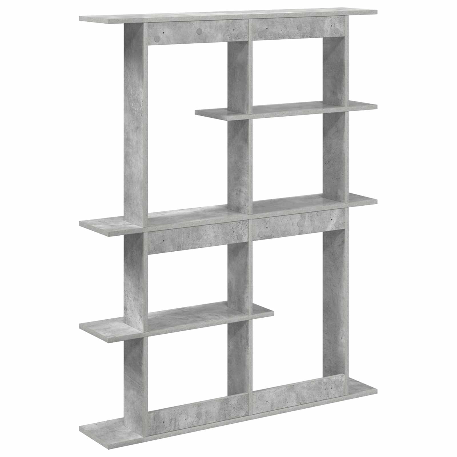 vidaXL Wall Shelf Concrete Grey 102 x 20 x 130 cm Engineered Wood 6