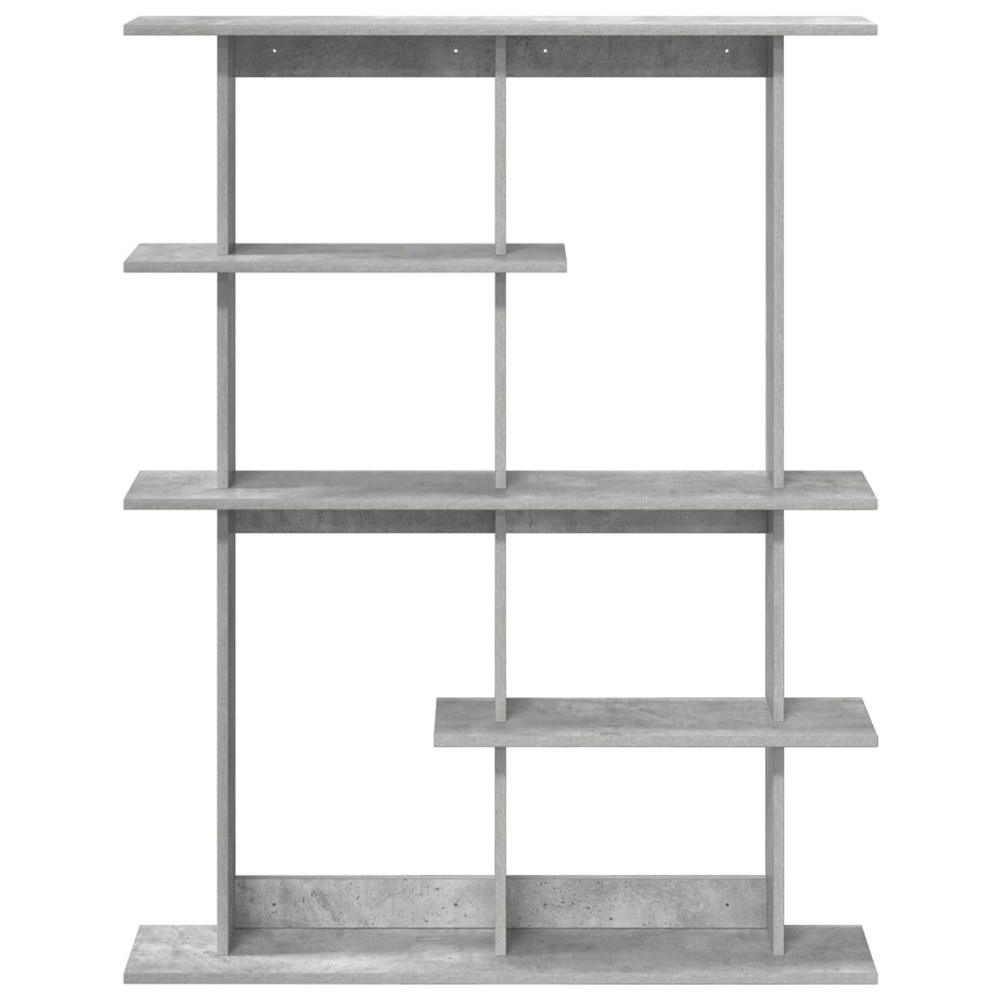 vidaXL Wall Shelf Concrete Grey 102 x 20 x 130 cm Engineered Wood 4