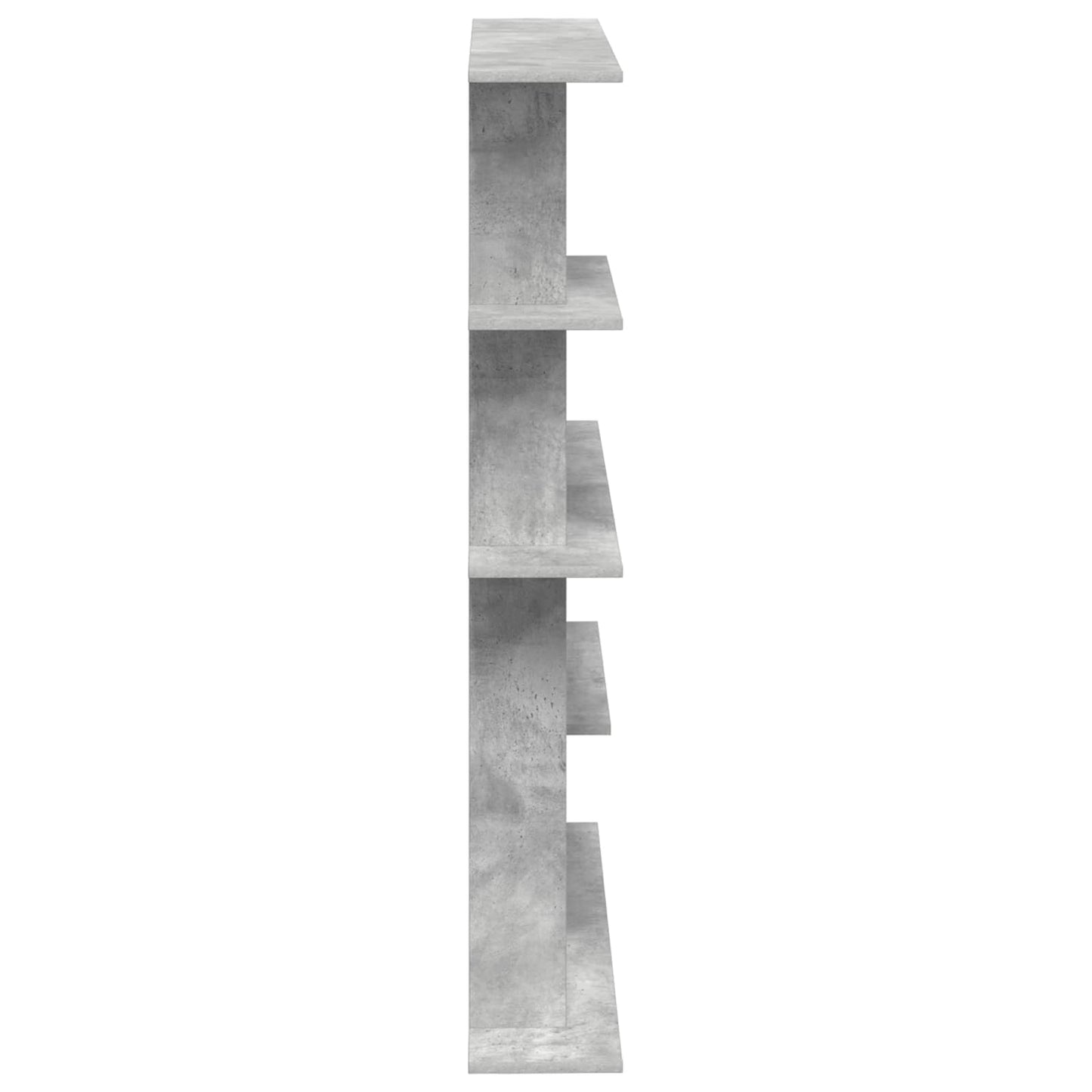 vidaXL Wall Shelf Concrete Grey 102 x 20 x 130 cm Engineered Wood 5