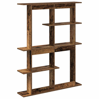 vidaXL Wall Shelf Old Wood 102 x 20 x 130 cm Engineered Wood 6