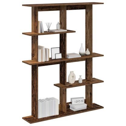 vidaXL Wall Shelf Old Wood 102 x 20 x 130 cm Engineered Wood 3