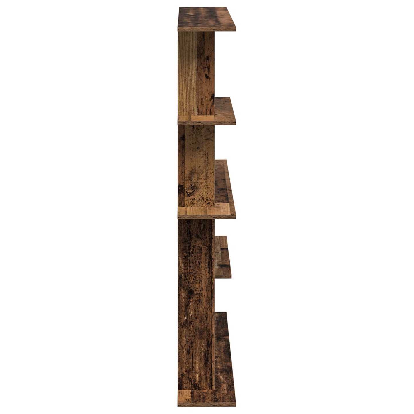 vidaXL Wall Shelf Old Wood 102 x 20 x 130 cm Engineered Wood 5