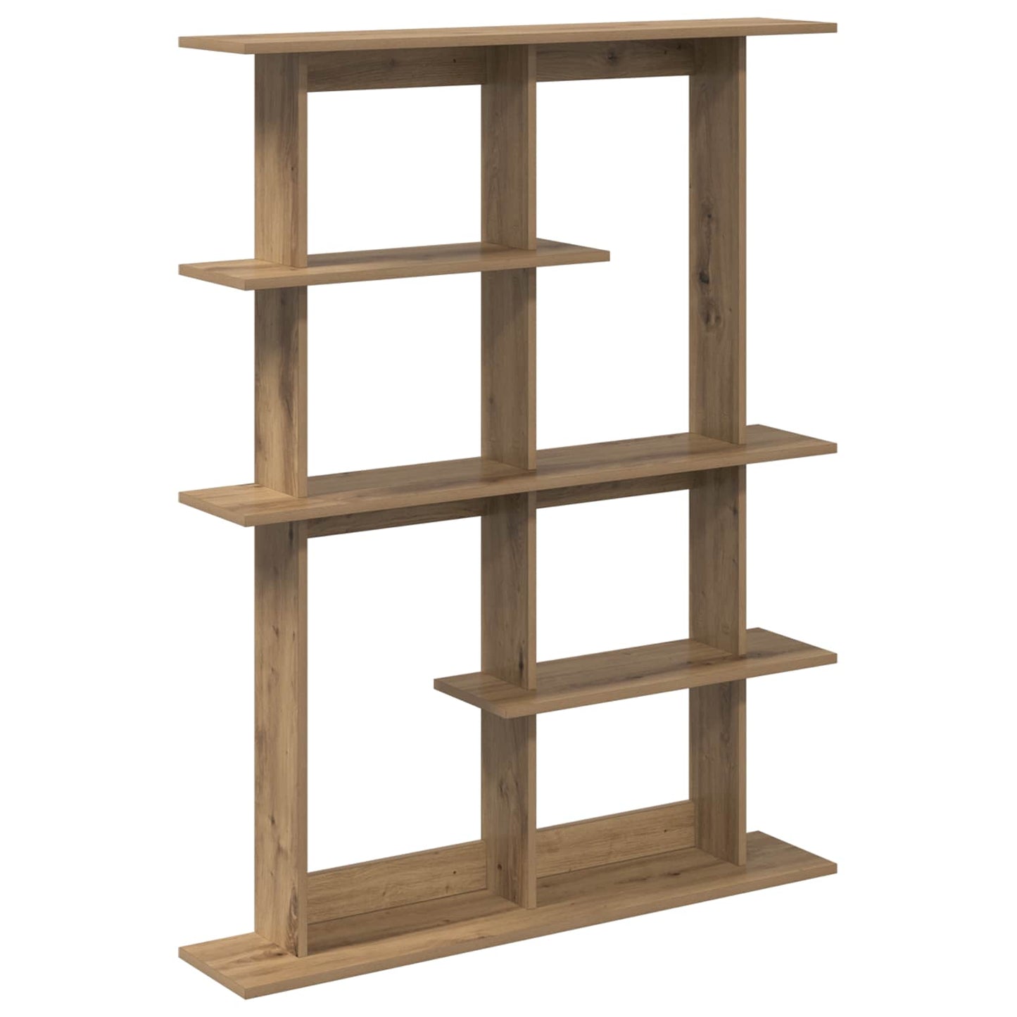 vidaXL Wall Shelf Artisan Oak 102 x 20 x 130 cm Engineered Wood 2