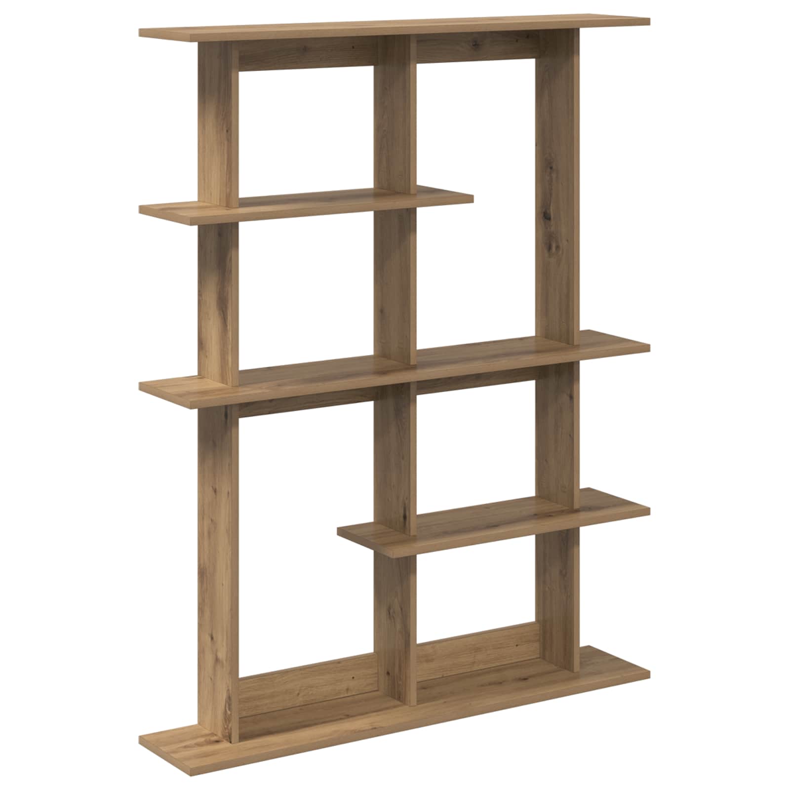 vidaXL Wall Shelf Artisan Oak 102 x 20 x 130 cm Engineered Wood 2