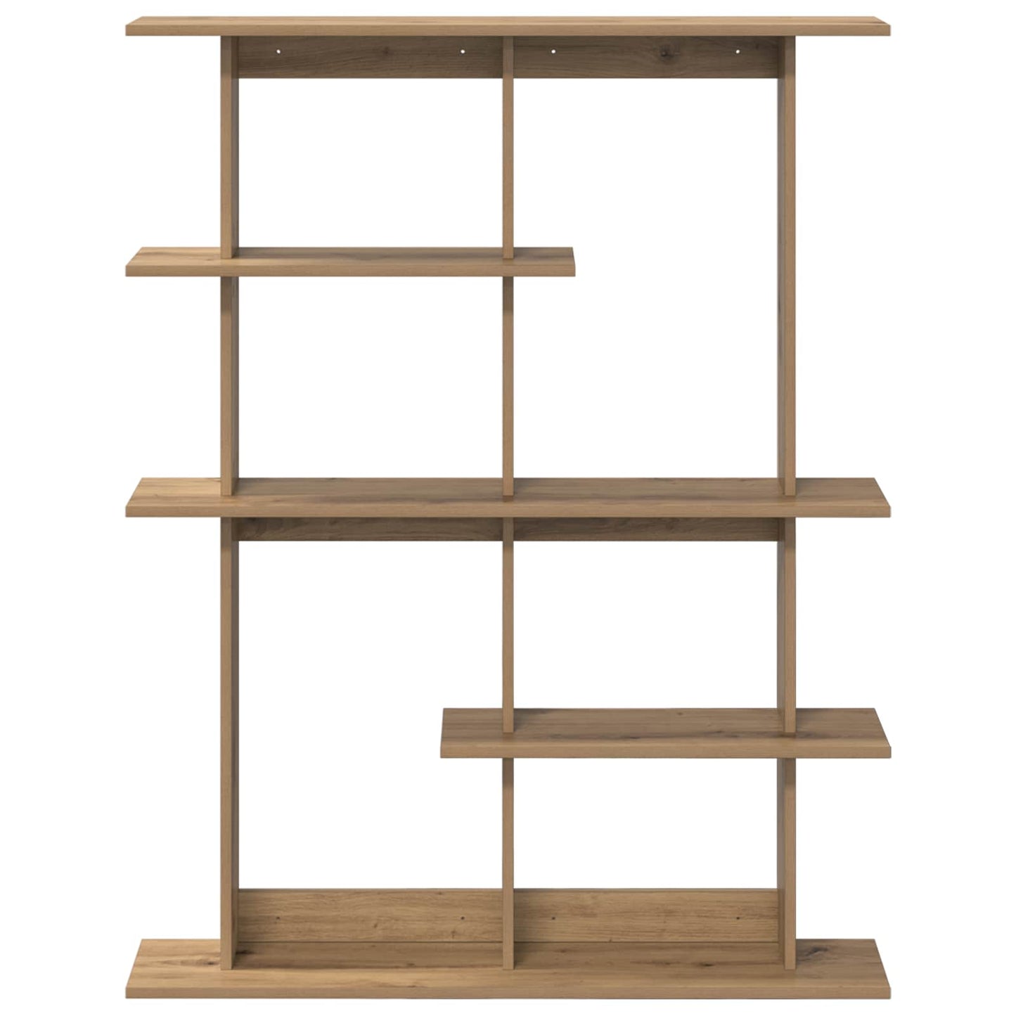 vidaXL Wall Shelf Artisan Oak 102 x 20 x 130 cm Engineered Wood 4