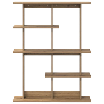 vidaXL Wall Shelf Artisan Oak 102 x 20 x 130 cm Engineered Wood 4