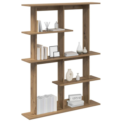 vidaXL Wall Shelf Artisan Oak 102 x 20 x 130 cm Engineered Wood 3