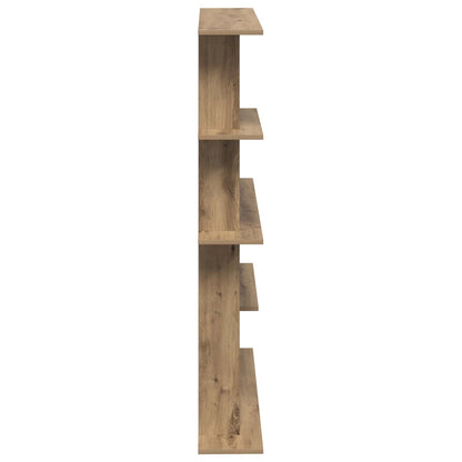 vidaXL Wall Shelf Artisan Oak 102 x 20 x 130 cm Engineered Wood 5