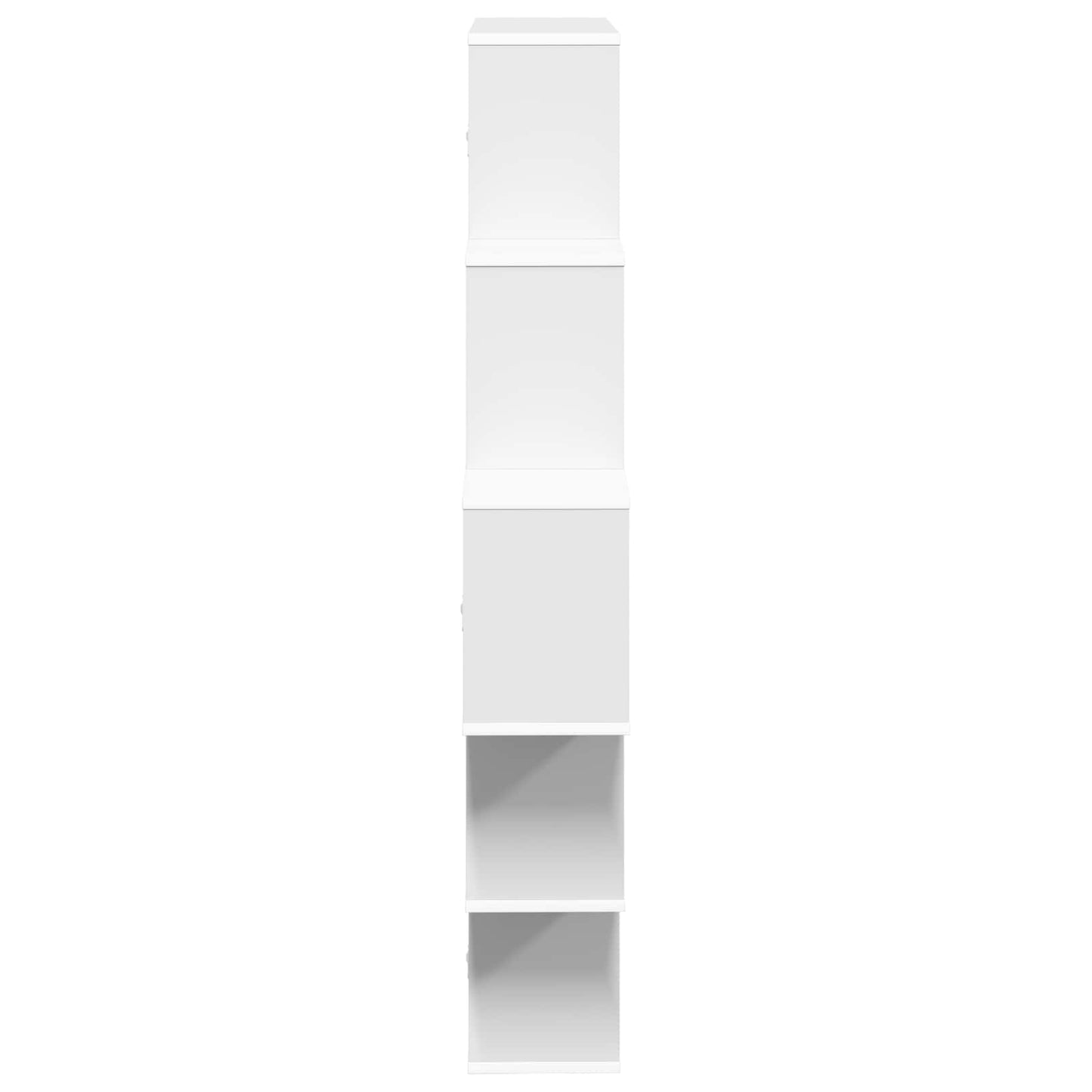 vidaXL Wall Shelf White 120 x 20 x 136 cm Engineered Wood 5