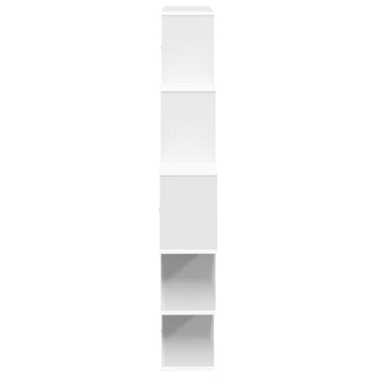 vidaXL Wall Shelf White 120 x 20 x 136 cm Engineered Wood 5