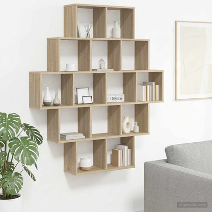 vidaXL Wall Shelf 120 x 20 x 136 cm Engineered Wood
